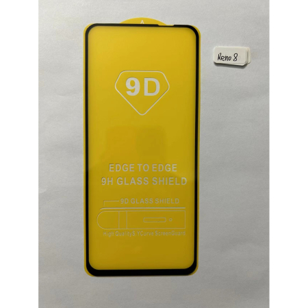 Folie Sticla Securizata compatibil cu Oppo Reno 8 5G, Full Glue Negru [5]