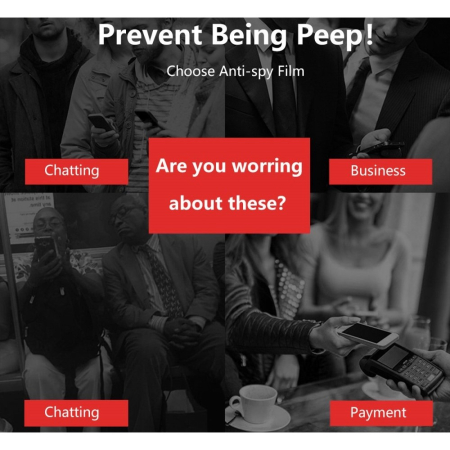 Folie Sticla securizata ® compatibila cu Hawei Nova 9 Full Glue Privacy Negru [3]