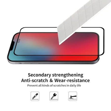Folie Sticla securizata ® compatibila cu Huawei Mate 30 Lite, Full Glue, Negru [3]