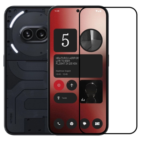✨TOATE PRODUSELE✨ - Folie Sticla Securizata, , Compatibila cu Nothing Phone 2a, Full Glue, Margini Negre, Transparent