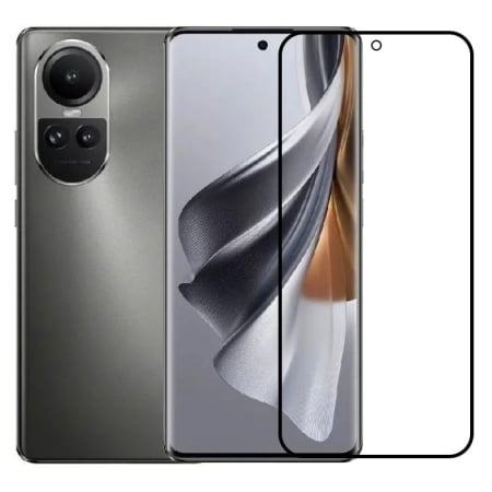 ✨TOATE PRODUSELE✨ - Folie Sticla Securizata, , Compatibila cu Oppo Reno 10, Full Glue, Margini Negre, Transparent