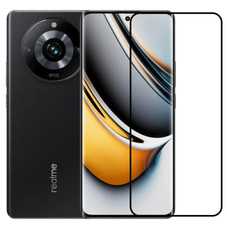 ✨TOATE PRODUSELE✨ - Folie Sticla Securizata, , Compatibila cu Realme 11 Pro+, Full Glue, Margini Negre, Transparent
