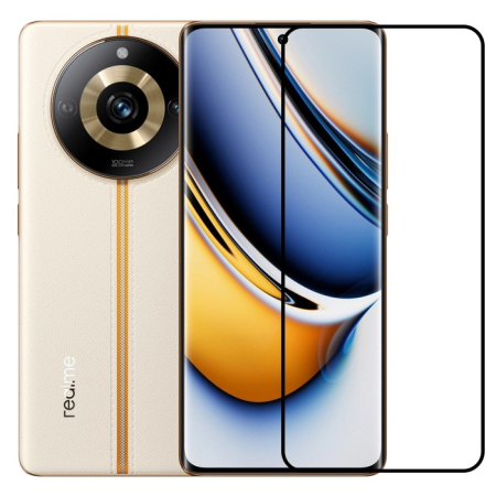 ✨TOATE PRODUSELE✨ - Folie Sticla Securizata, , Compatibila cu Realme 11 Pro, Full Glue, Margini Negre, Transparent