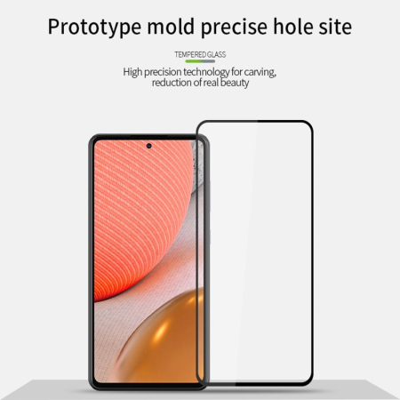 Folie Sticla Securizata , compatibila cu Samsung A72, Negru [8]