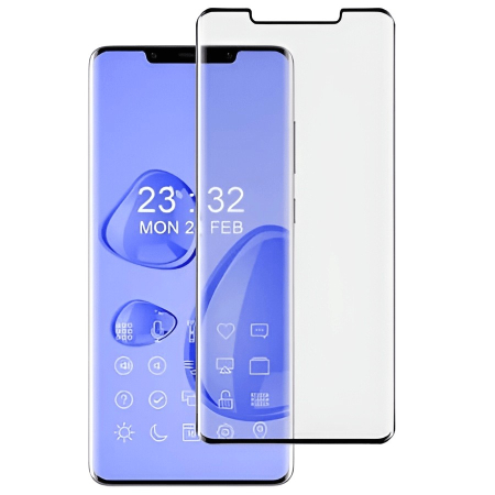 ✨TOATE PRODUSELE✨ - Folie Sticla Securizata, , Pentru Huawei Mate 50 Pro, Full Glue, Margini Negre, Transparent