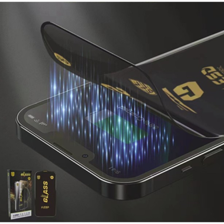 Folie Sticla Securizata pentru iPhone 16 Plus, , Folie compatibila cu Apple iPhone 16 Plus, Sticla ESD, Super HD Glass, Anti-static, Margini Negre, Transparent [5]