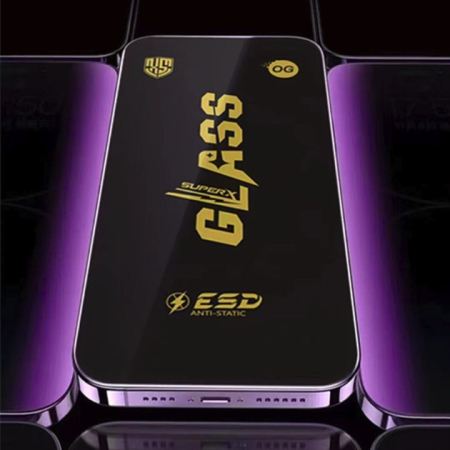 Folie Sticla Securizata pentru iPhone 16 Plus, , Folie compatibila cu Apple iPhone 16 Plus, Sticla ESD, Super HD Glass, Anti-static, Margini Negre, Transparent [3]