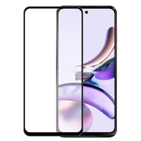 ✨TOATE PRODUSELE✨ - Folie Sticla Securizata pentru Motorola G13, , Compatibila cu Motorola Moto g13, Full Glue, Margini Negre, Transparent