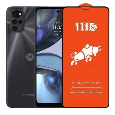 ✨TOATE PRODUSELE✨ - Folie Sticla Securizata pentru Motorola Moto G22, , Sticla de Protectie Compatibila cu Motorola Moto G22, Full Cover 111D, HD, Margini Negre, Transparenta