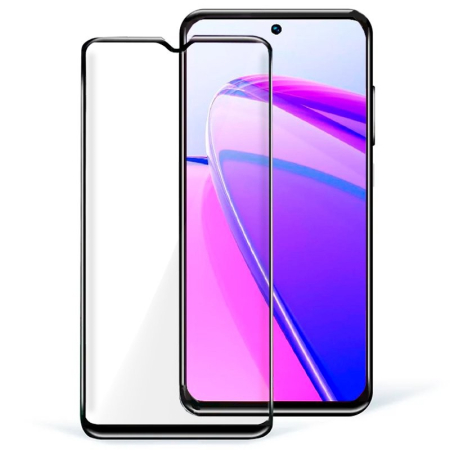 ✨TOATE PRODUSELE✨ - Folie Sticla Securizata, , Pentru Realme C55, Full Glue, Margini Negre, Transparent