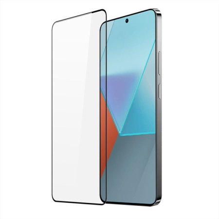 Folie Sticla Securizata, , Pentru Redmi Note 13 Pro 5G, Full Glue, Margini Negre, Transparent [0]