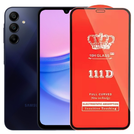 ✨TOATE PRODUSELE✨ - Folie Sticla Securizata pentru Samsung Galaxy A15/A15 5G, , Compatibila cu Samsung Galaxy A15/A15 5G, Full Cover 111D, HD, Margini Negre, Transparenta