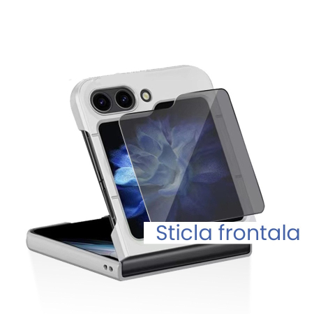 Folie Sticla Securizata pentru Samsung Galaxy Z Flip 6, , Sticla de Protectie Compatibila cu Samsung Galaxy Z Flip 6, 2.5D, HD, Transparenta [5]