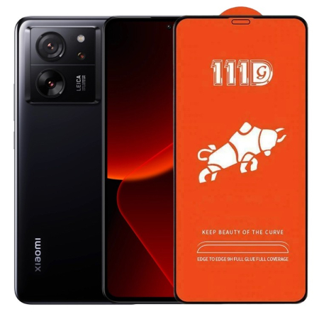 ✨TOATE PRODUSELE✨ - Folie Sticla Securizata pentru Xiaomi 13T Pro, , Sticla de Protectie Compatibila cu Xiaomi 13T Pro, Full Cover 111D, HD, Margini Negre, Transparenta