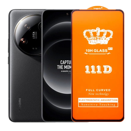 ✨TOATE PRODUSELE✨ - Folie Sticla Securizata pentru Xiaomi 14 Ultra, , Sticla de Protectie Compatibila cu Xiaomi 14 Ultra, Full Cover 111D, HD, Margini Negre, Transparenta