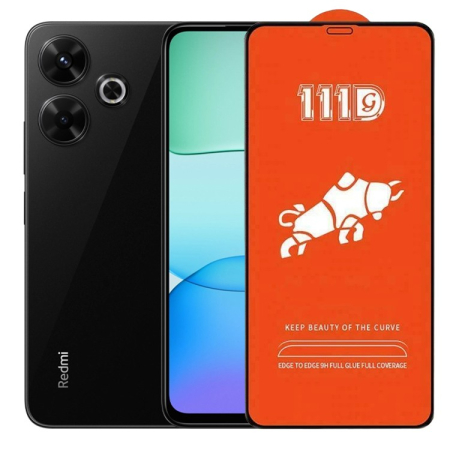 ✨TOATE PRODUSELE✨ - Folie Sticla Securizata pentru Xiaomi Redmi 13R, , Sticla de Protectie Compatibila cu Xiaomi Redmi 13R, Full Cover 111D, HD, Margini Negre, Transparenta