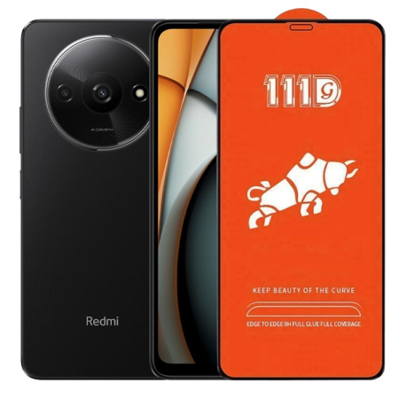 ✨TOATE PRODUSELE✨ - Folie Sticla Securizata pentru Xiaomi Redmi A3, , Sticla de Protectie Compatibila cu Xiaomi Redmi A3, Full Cover 111D, HD, Margini Negre, Transparenta