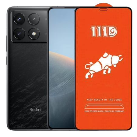 ✨TOATE PRODUSELE✨ - Folie Sticla Securizata pentru Xiaomi Redmi K70 Pro, , Sticla de Protectie Compatibila cu Xiaomi Redmi K70 Pro, Full Cover 111D, HD, Margini Negre, Transparenta