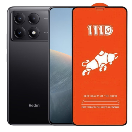 ✨TOATE PRODUSELE✨ - Folie Sticla Securizata pentru Xiaomi Redmi K70E, , Sticla de Protectie Compatibila cu Xiaomi Redmi K70E, Full Cover 111D, HD, Margini Negre, Transparenta
