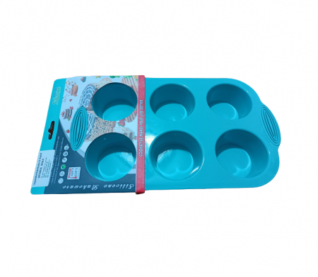 Forma din Silicon cu 6 Orificii pentru Briose si Cup Cake, Antiaderenta – Original Deals [2]