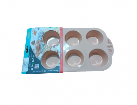 Forma din Silicon pentru Briose si Prajituri, Non-Stick, Gri, Design Deosebit si Calitate Premium [1]