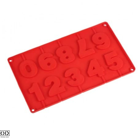 Forma pentru 10 Acadele din Ciocolata, Zahar sau Jeleu Cake Pops, Numere, 28 x 16.5 cm [2]