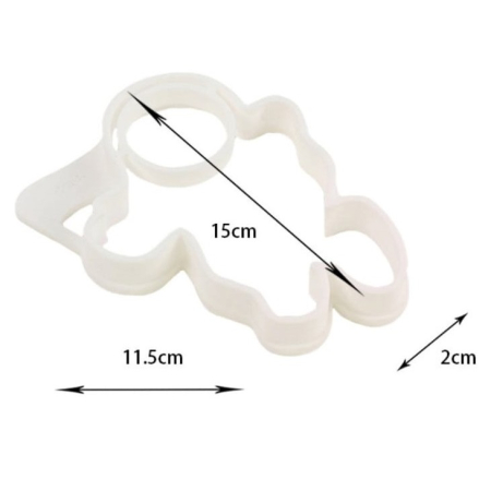 Forma pentru Alimente, , pentru Omlete/Prajituri/Clatite, din Silicon, Model Astronaut,15 x 11.5 x 2 cm, Alb [3]