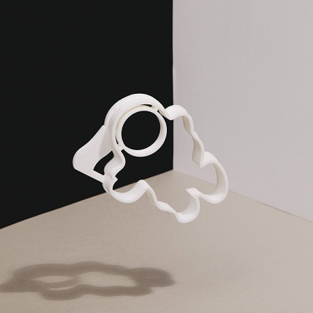 Forma pentru Alimente, , pentru Omlete/Prajituri/Clatite, din Silicon, Model Astronaut,15 x 11.5 x 2 cm, Alb [6]