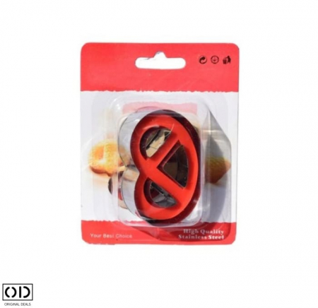 Ustensile Gatit & Accesorii - Forma pentru Facut si Decupat Covrigei sau Prajiturele, 6.5 cm, cu Arc, Rosu