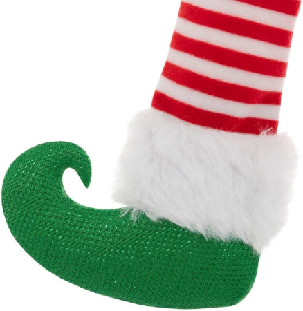 Fundita decorativa elfi pentru bradul de Craciun, 24x32 cm, verde si rosu [1]