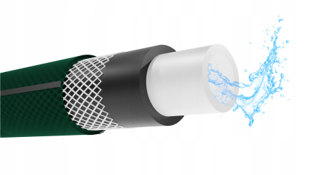 Furtun gradina armat Premium, 1/2&quot; diametru, 20 m, protectie UV, 8 bar presiune, 4 straturi, verde [7]