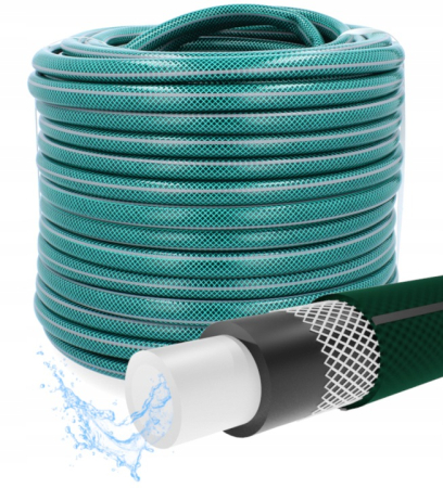 Furtun gradina armat Premium, 1/2&quot; diametru, 20 m, protectie UV, 8 bar presiune, 4 straturi, verde [5]