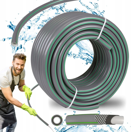 Furtun gradina armat Premium, 3/4&quot; diametru, 30 m, protectie UV, 8 bar presiune, 4 straturi [5]