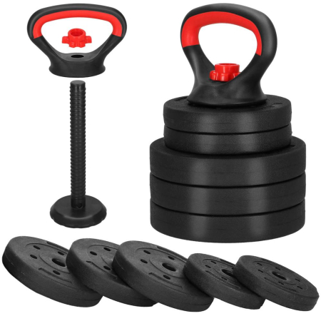 Timp liber - Gantera Kettlebell reglabila 10kg negru