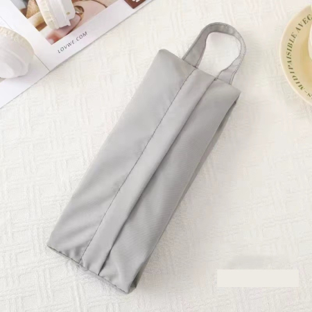 Geanta de Depozitare, , Pentru Haine Mici, Lenjerie, Sosete, Cosmetice, Impermeabila, cu Maner, 10x20x3 cm, Gri [1]