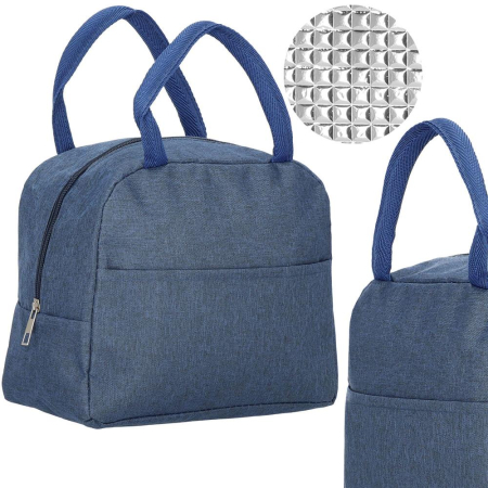 Geanta frigorifica cu izolatie termica pentru mancare, 21x10x23cm, albastru [14]