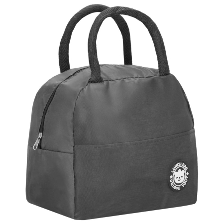 CAMPING - Geanta frigorifica cu izolatie termica pentru mancare, 21x10x23cm, gri