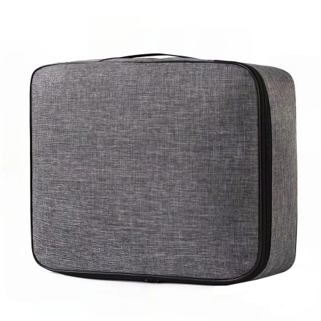✨TOATE PRODUSELE✨ - Geanta pentru Depozitare Acte si Documente, , 1 Compartiment mare cu Curele Interioare, Impermeabila, 37 x 10.5 x 27 cm, Gri