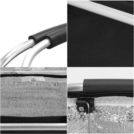 Geanta pentru picnic sau plaja, termoizolanta, 28 litri, negru [16]