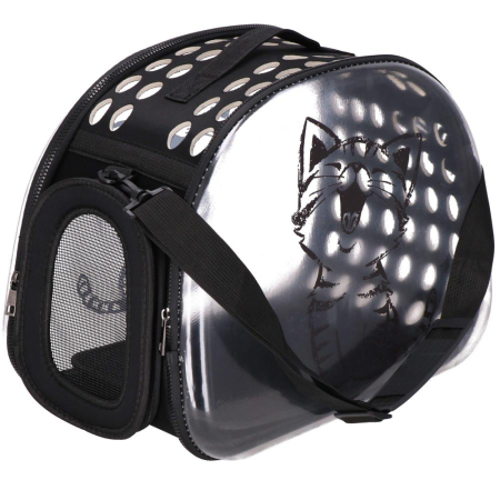 Geanta pentru transport animale de companie pisica sau catel, M, 42x26x32 cm, transparent [15]