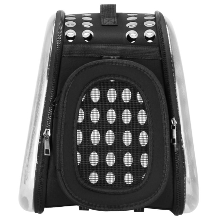 Geanta pentru transport animale de companie pisica sau catel, M, 42x26x32 cm, transparent [11]