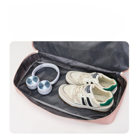 Geanta Pliabila, , pentru Voiaj, Buzunare Multiple, de Mana, Impermeabila, Material Textil, Capacitate 8 Kg, Dimensiune Deschisa 42x28x10 cm, Roz [9]