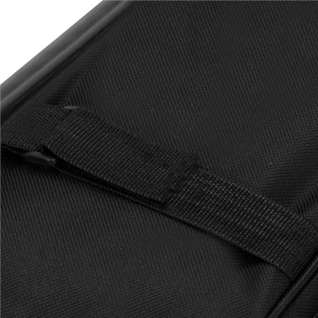 Geanta portbagaj bicicleta, 1 compartiment si 3 buzunare laterale, 40x20x17cm, negru cu elemente reflectorizante gri [3]