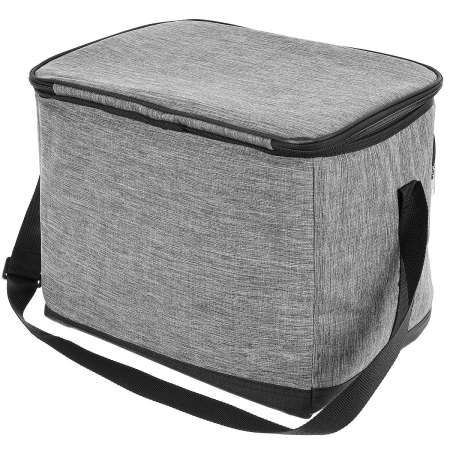 Geanta termica 25L cu buzunare frontale, strat interior PEVA si curea reglabila, 34x24x30 cm, gri [3]