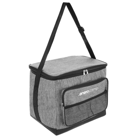 Geanta termica 25L cu buzunare frontale, strat interior PEVA si curea reglabila, 34x24x30 cm, gri [1]