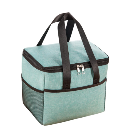 ✨TOATE PRODUSELE✨ - Geanta Termica pentru Pranz, Compartimente Telefon si Tacamuri, Multifunctionala, Impermeabila, 24x18x21 cm, Verde