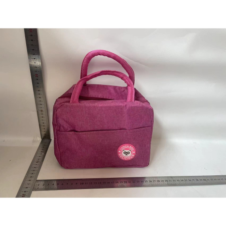 Geanta Termica pentru Pranz, , Multifunctionala, Compartimentata, Impermeabila, cu Manere, Buzunar Exterior, 22x14x19 cm, Roz [1]