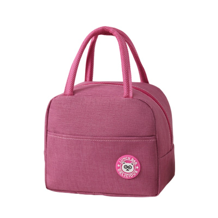 ✨TOATE PRODUSELE✨ - Geanta Termica pentru Pranz, , Multifunctionala, Compartimentata, Impermeabila, cu Manere, Buzunar Exterior, 22x14x19 cm, Roz