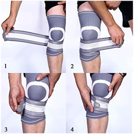 Genunchiera Supraelastica pentru Protectie Genunchi Picior, Marime Universala si Unica pentru Sportivi, Premium [3]