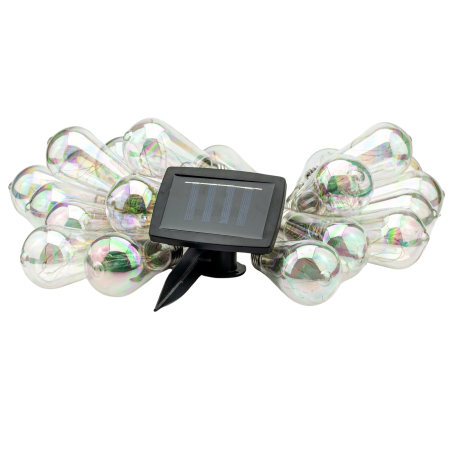 Ghirlanda luminoasa, LED, model Felisi, 20 becuri, 580cm, incarcare solara, lumina alb multicolor [7]